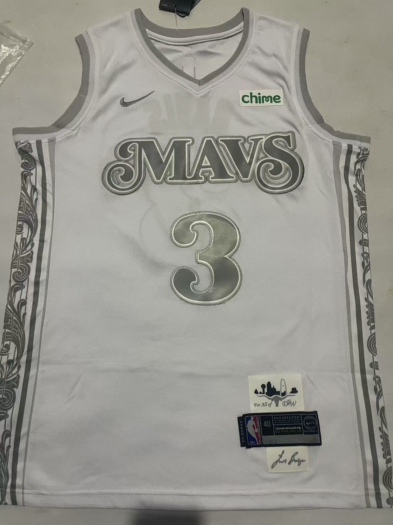 Dallas Mavericks #3 Anthony Davis Mavericks 3 # White Style 1