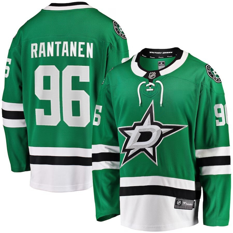Dallas Stars #96 Mikko Rantanen Home Breakaway Jersey - Kelly Green