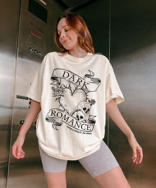 Dark Romance Shirt for Romance Readers, Bookish Dark Academia T-Shirt, Smut Shirt, Dark Romance Merch, Always Falling For...