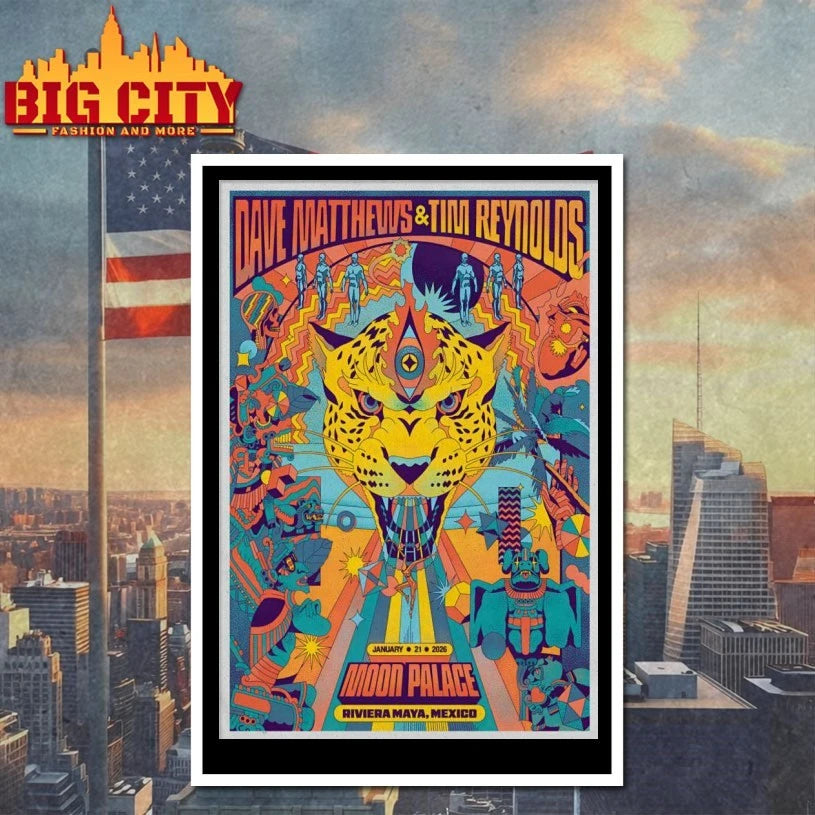Dave Matthews And Tim Reynolds Riviera Maya Mexico 1.21.2026 Poster shirt