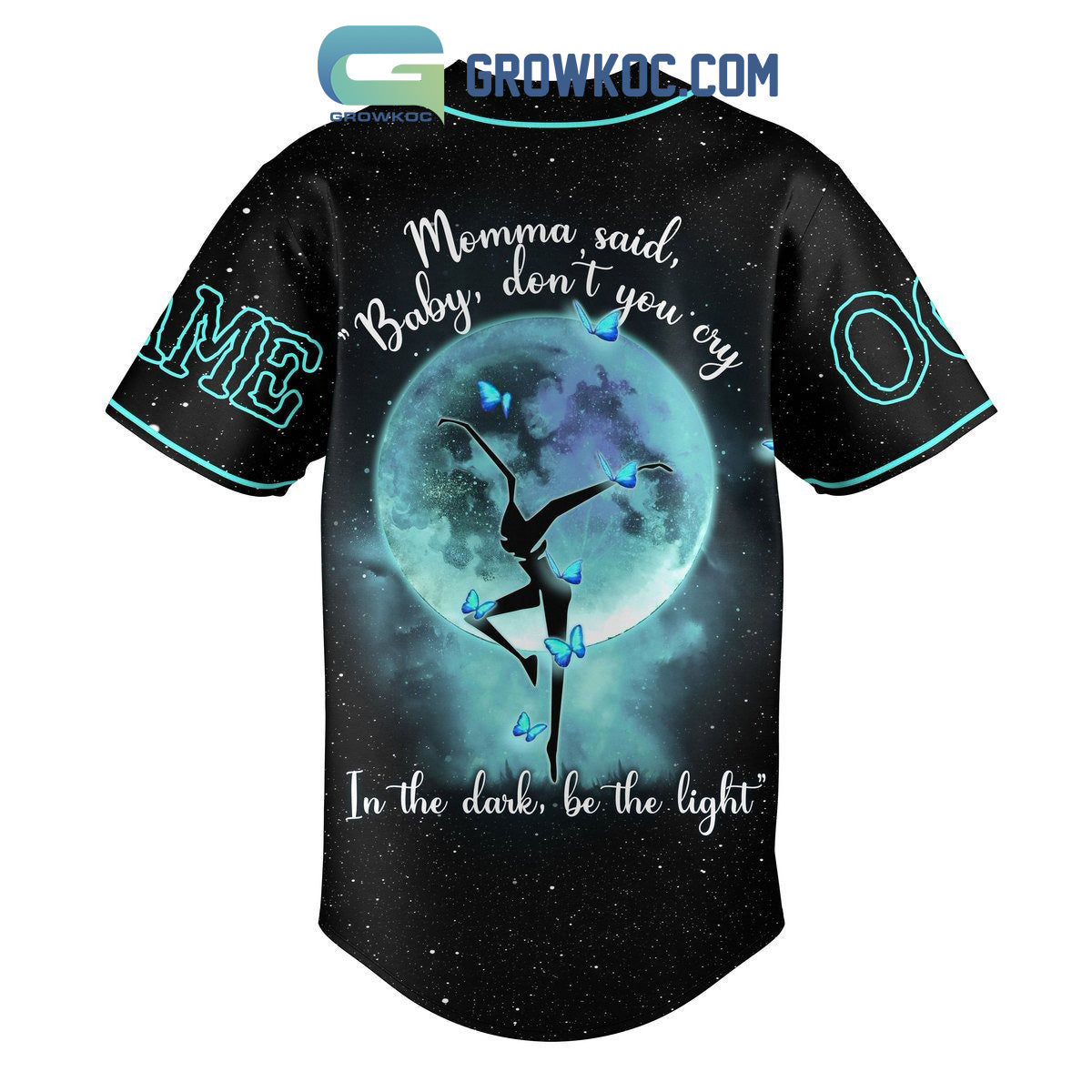 Dave Matthews Band Momma Said Baby Don’t You Cry In The Dark Be The Lights Personalized Baseball Jersey