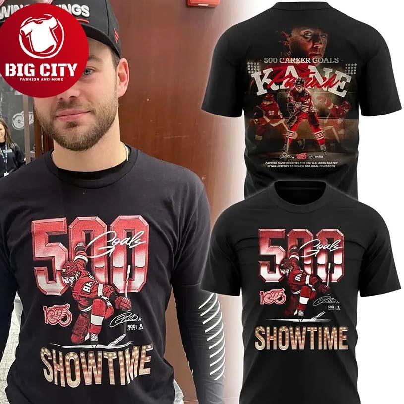 Detroit Red Wings Patrick Kane 500th Goal Two Sided Shirt
