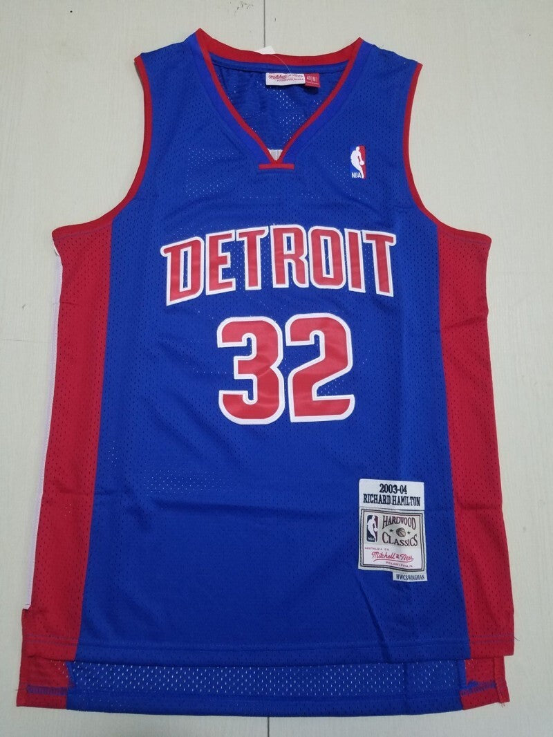 Detroit Pistons #32 Richard Hamilton Pistons 32 Blue s-xxl Style 2