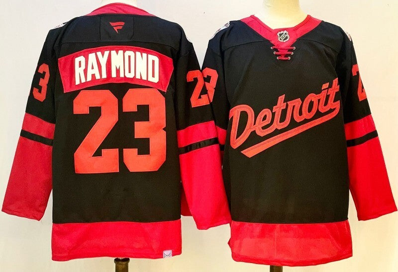 Detroit Red Wings #23 Lucas Raymond Style 1