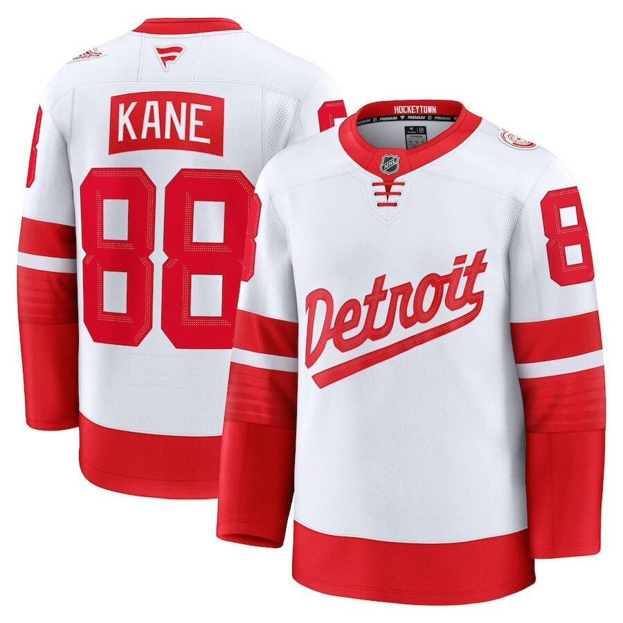 Detroit Red Wings #88 Patrick Kane 2025 NHL Stadium Series Premium Player Jersey - White