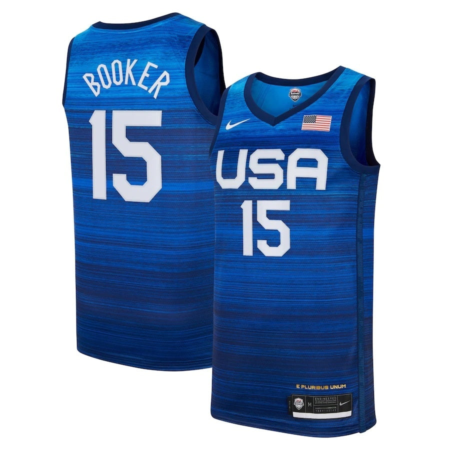 Devin Booker USA Basketball 2020 Summer Olympics Player Jersey - Navy Style 1