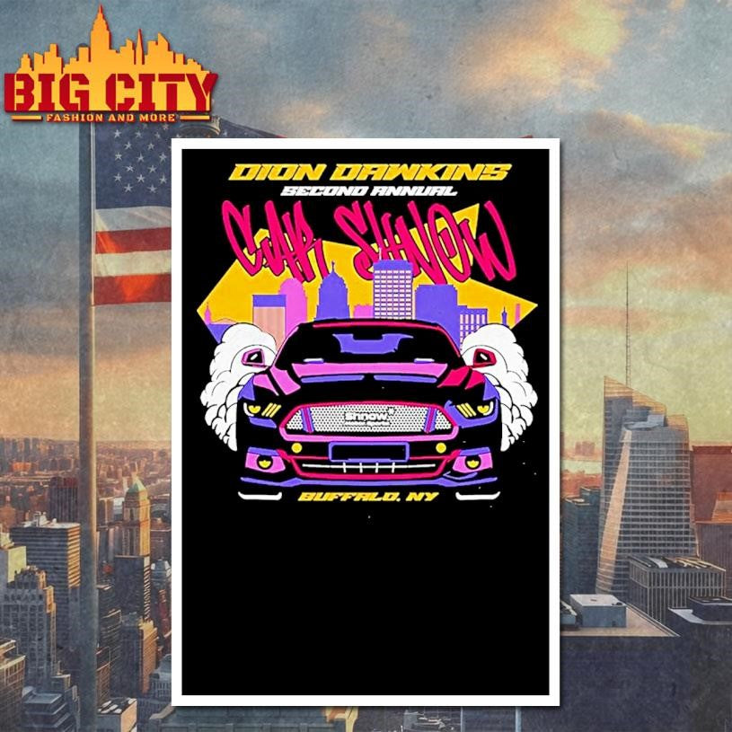 Dion Dawkins Wearing 2025 Dion Dawkins Second Annual Car Shnow Shnow Motorsports Buffalo Ny Shirt