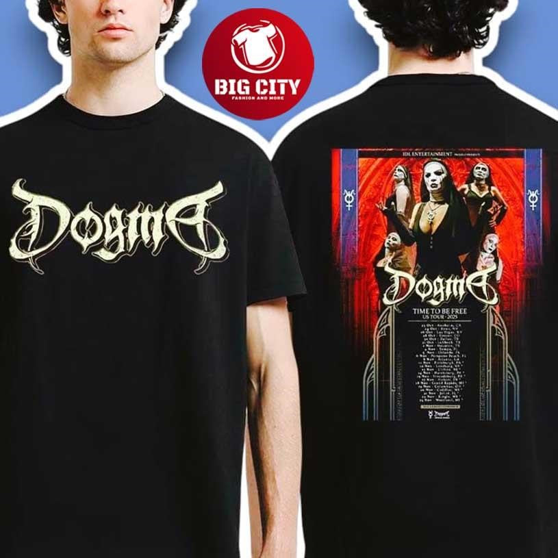 Dogma Time To Be Free Tour 2025 Concert Two Sided Shirt