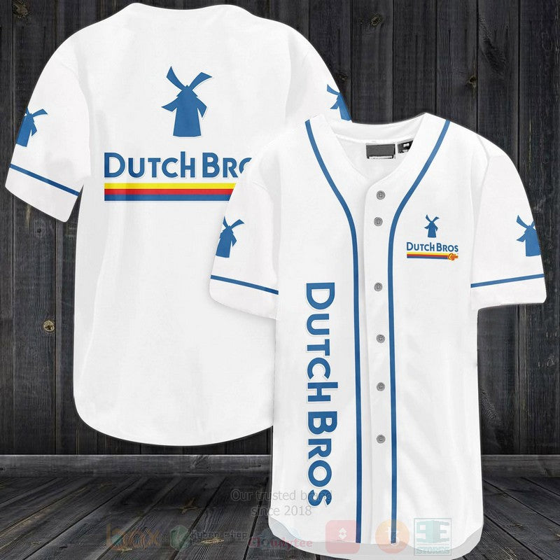 FASHION Dutch Bros Coffee Baseball Jerseys Botton Shirt
