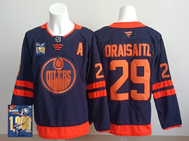 Edmonton Oilers #29 Leon Draisaitl Oilers Champion Edition Style 9