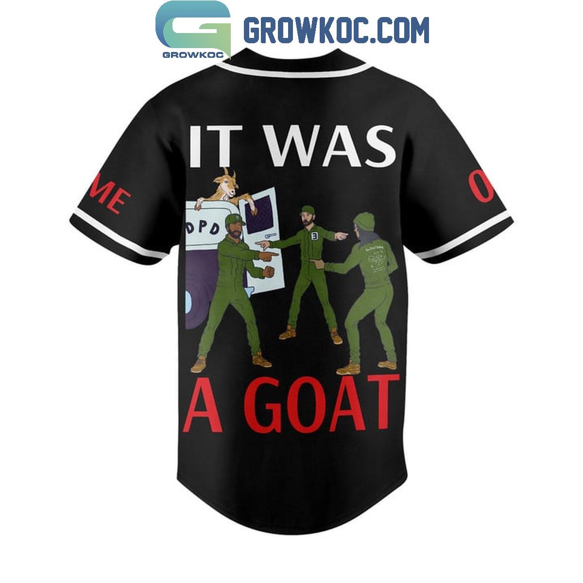 Eminem It Was A Goat Personalized Baseball Jersey