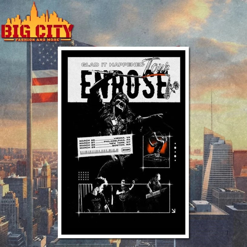 Enrobe Glad It Happened 2026 Tour Poster shirt