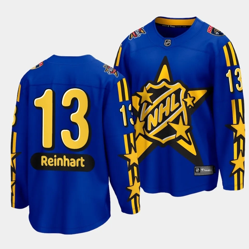 Florida Panthers #13 Sam Reinhart 2024 NHL All-Star Blue Jersey Style 2