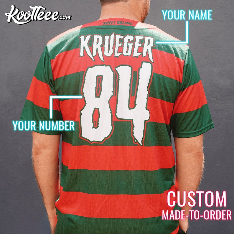 Freddy Krueger Nightmare On Elm Street Horror Custom Baseball Jersey