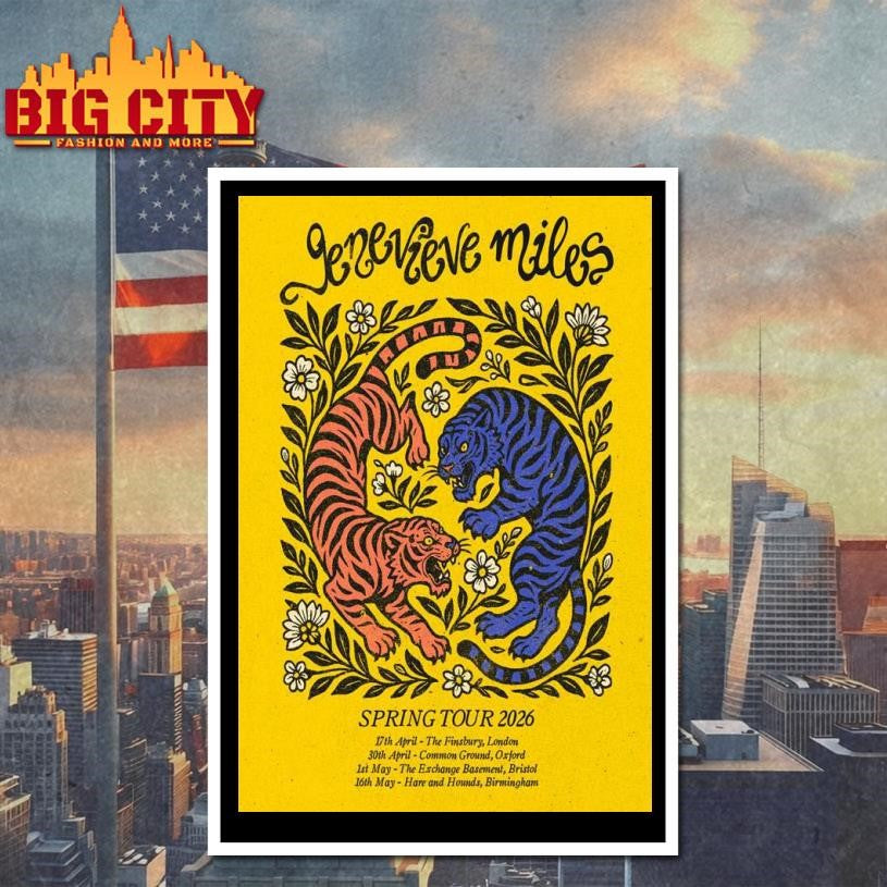 Genevieve Miles Spring Tour 2026 Poster Shirt