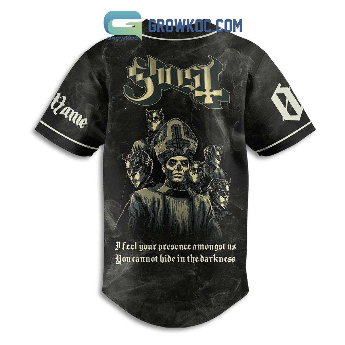 Ghost I Feel Your Presence Amongst Us Personalized Baseball Jersey