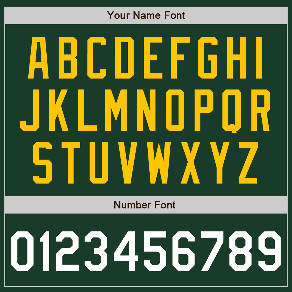 Custom Green White-Yellow Authentic Baseball Jersey