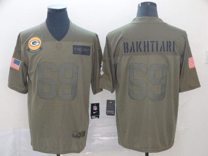 Green Bay Packers # 69 David Bakhtiari