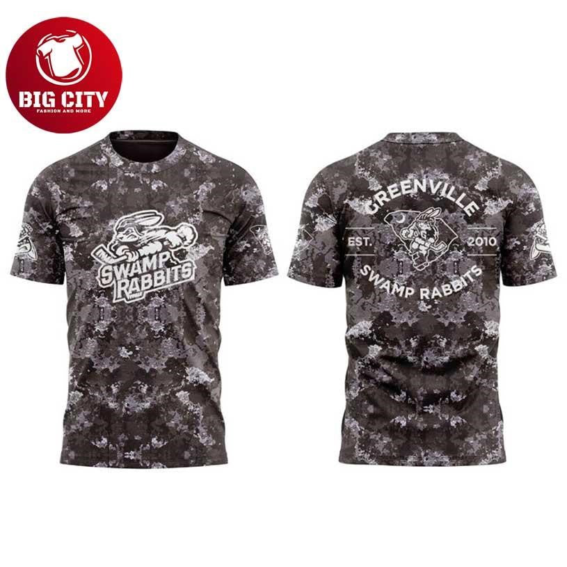Greenville Swamp Rabbits Conservation Night 2026 Camo Two Sided Shirt