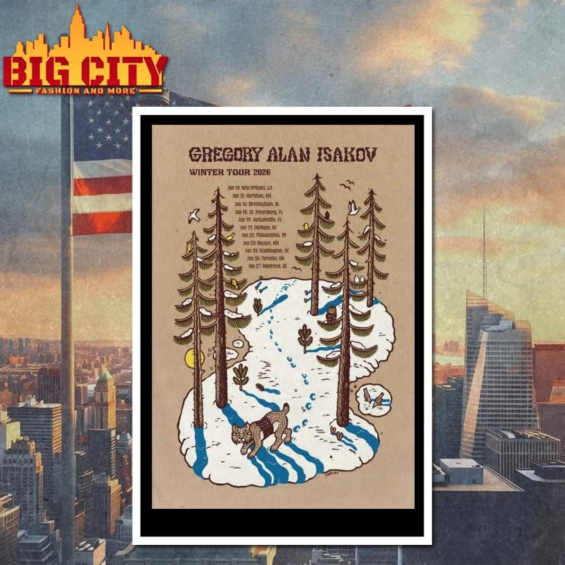 Gregory Alan Isakov Winter Tour 2026 Poster Shirt