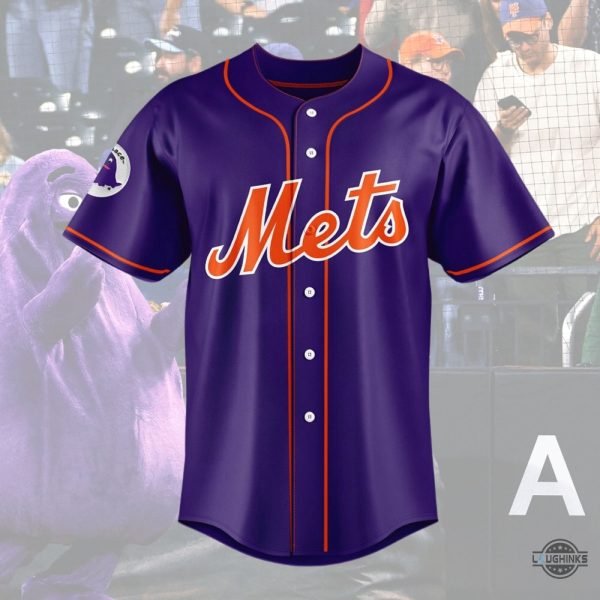 Grimace Mets Halloween Costume Ny Mets Grimace Baseball Jersey Shirt 2024 SALE