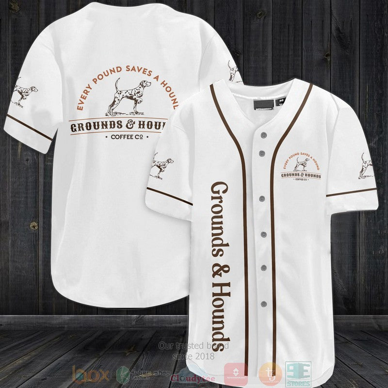 Grounds Hounds Coffee Baseball shirt
