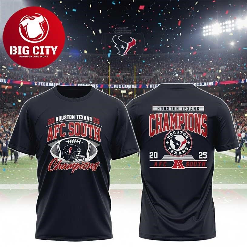 Houston Texans 2026 Afc South Champions Two Sided Shirt