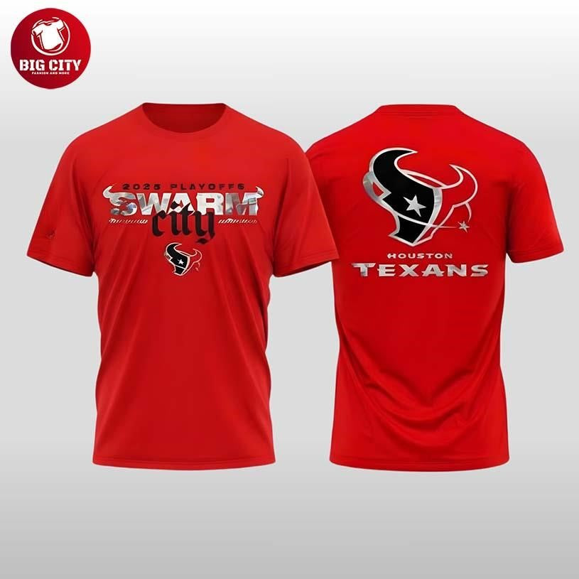Houston Texans Playoffs Swarm City Two Sided Shirt