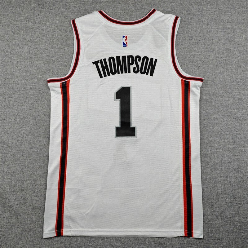 Houston Rockets #1 Amen Thompson 25 Rockets 1 White City Edition Style 3