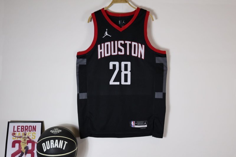Houston Rockets #28 Alperen Sengun 24 Rockets Black Style 2