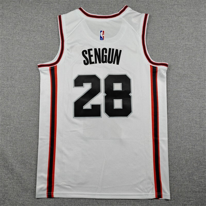 Houston Rockets #28 Alperen Sengun 25 Rockets 28 White City Edition Style 3