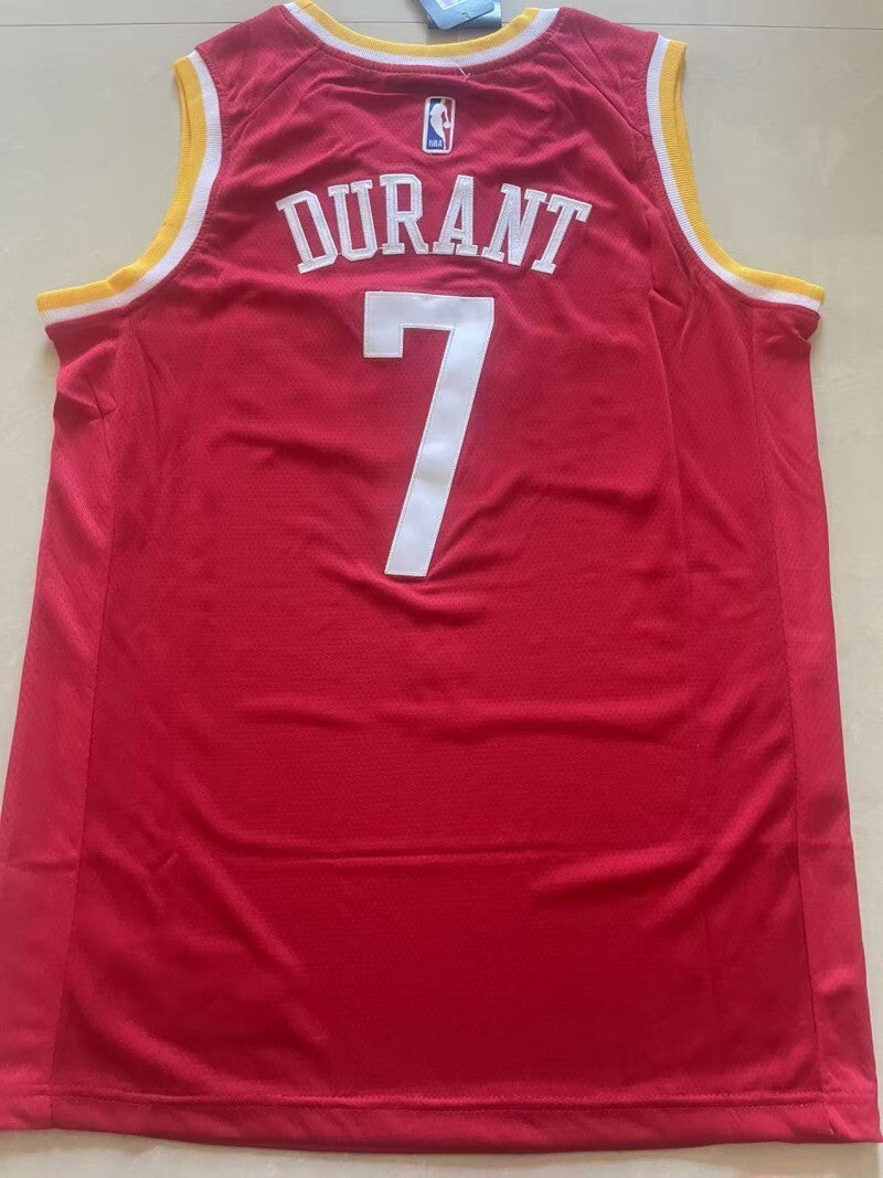 Houston Rockets #7 Kevin Durant Rockets Team 7 # Red Style 1
