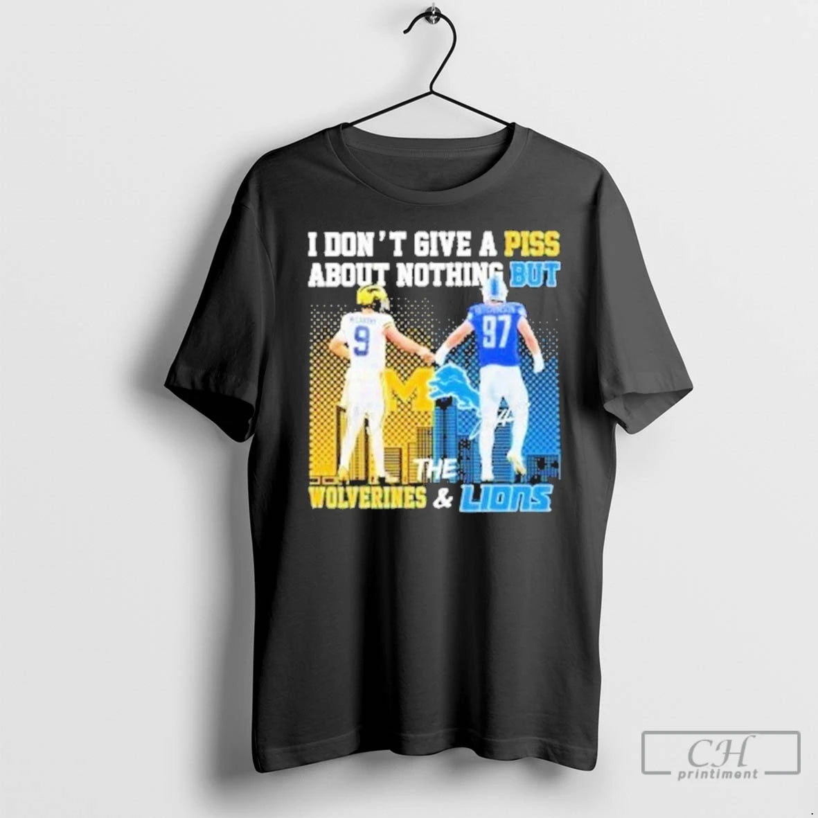 I Dont Give A Piss About Nothing But The Michigan Wolverines And Detroit Lions