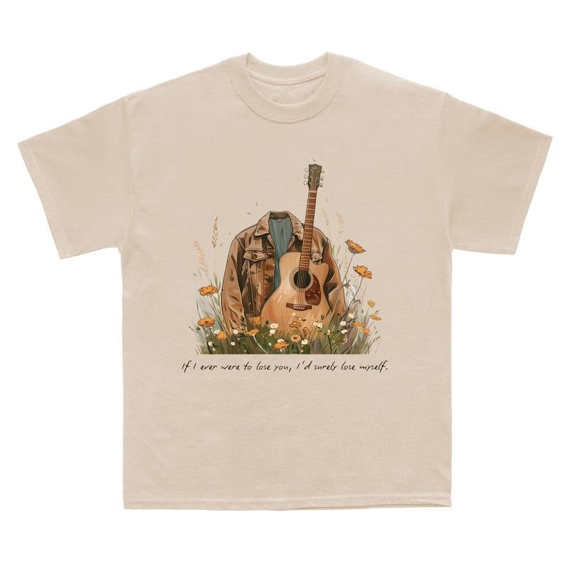 If I ever were to love you, Joel's Shirt & Guitar T-shirt, TLOU 2 Movie Shirt , Pedro Pascal Actor Tee, The Last Of Us...