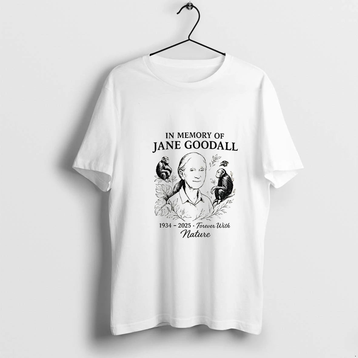 In Memory Of Jane Goodall 1934 2025 Forever With Nature Tshirts Sweater