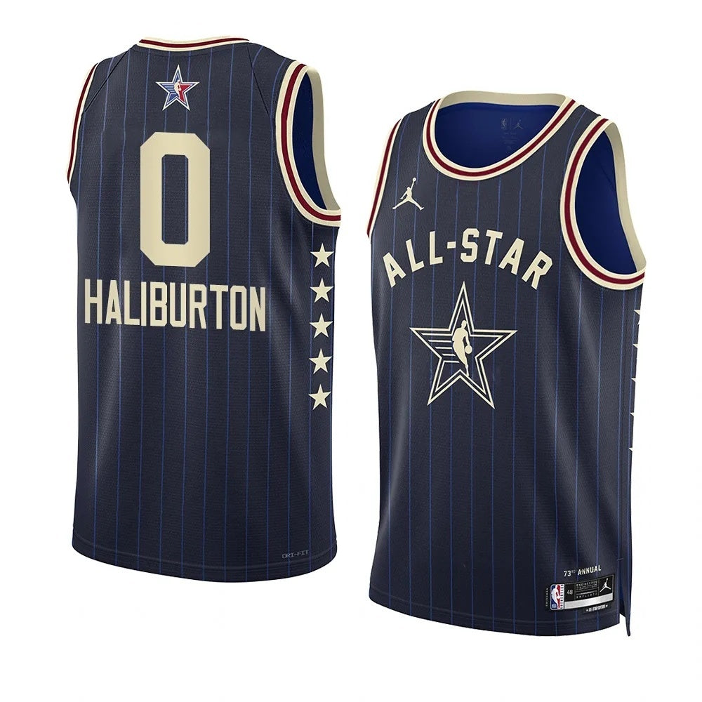 Indiana Pacers #0 Tyrese Haliburton 2024 NBA All-Star Swingman Jersey Style 2