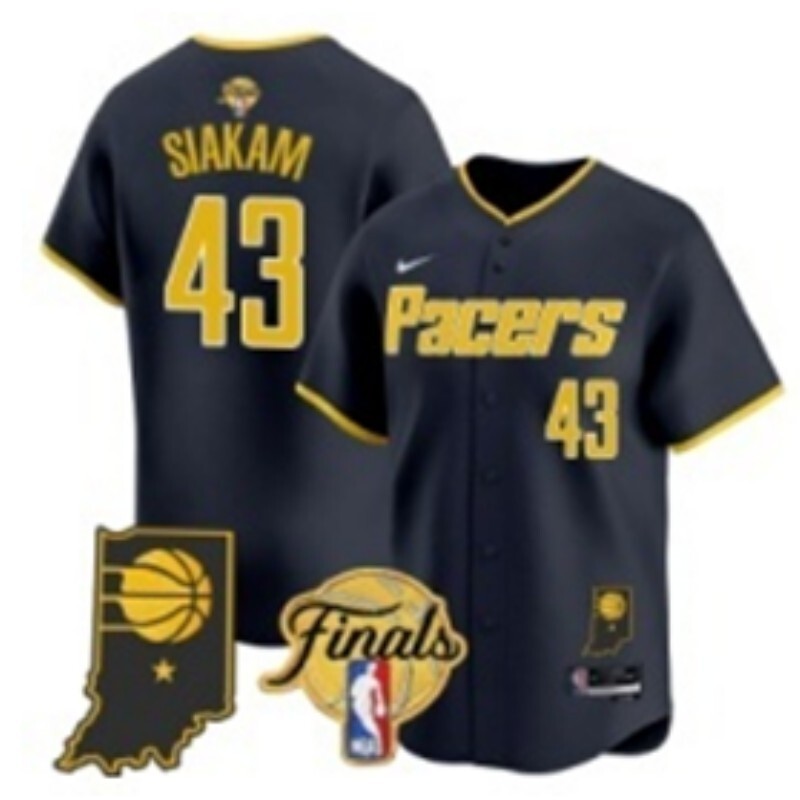 Indiana Pacers #43 Pascal Siakam nba Collaboration Style 2
