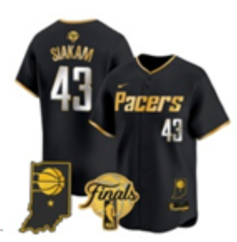 Indiana Pacers #43 Pascal Siakam nba Collaboration Style 6