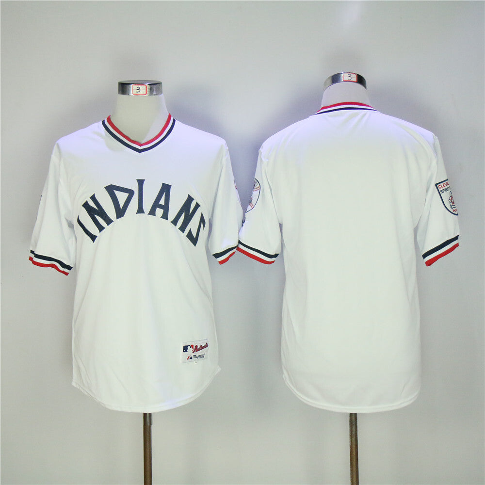 Indians 0 White Pullover Retro