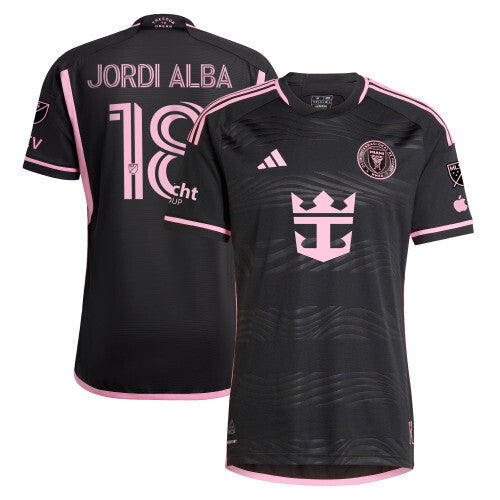 Inter Miami #18 Jordi Alba Ramos CF 2024 La Noche Black Jersey - Men