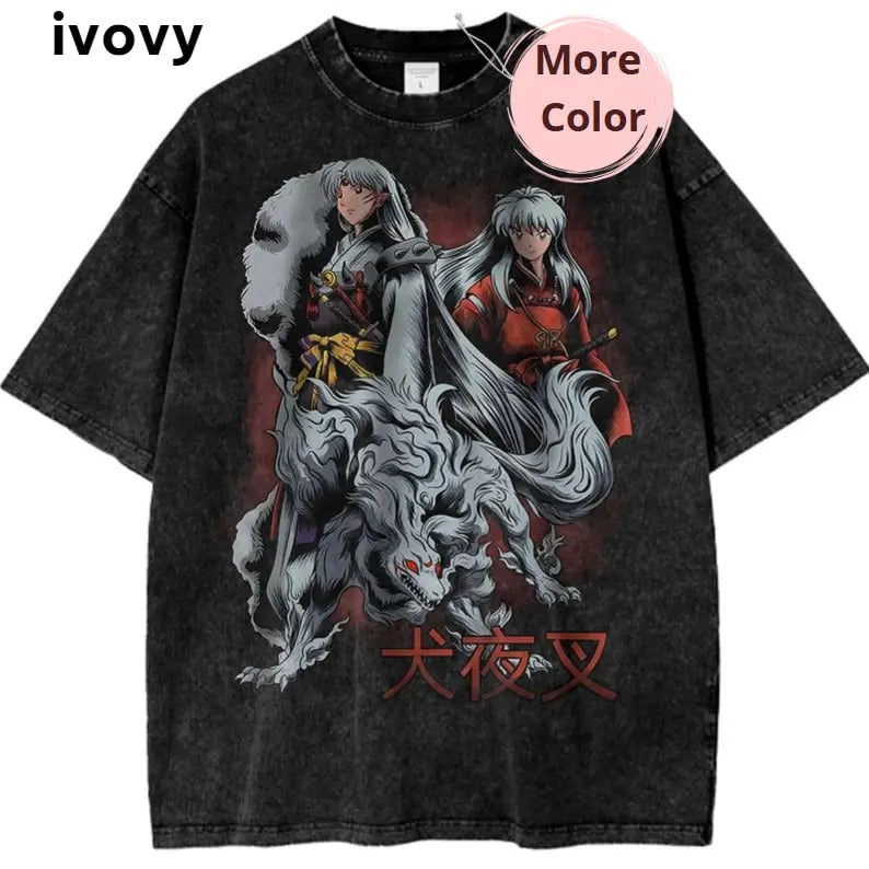 Inuyasha Sesshomaru Vintage Anime T-Shirt for Fans & Collectors, Anime Shirt, Y2K Shirt, Vintage Tee Menswear T-Shirt...