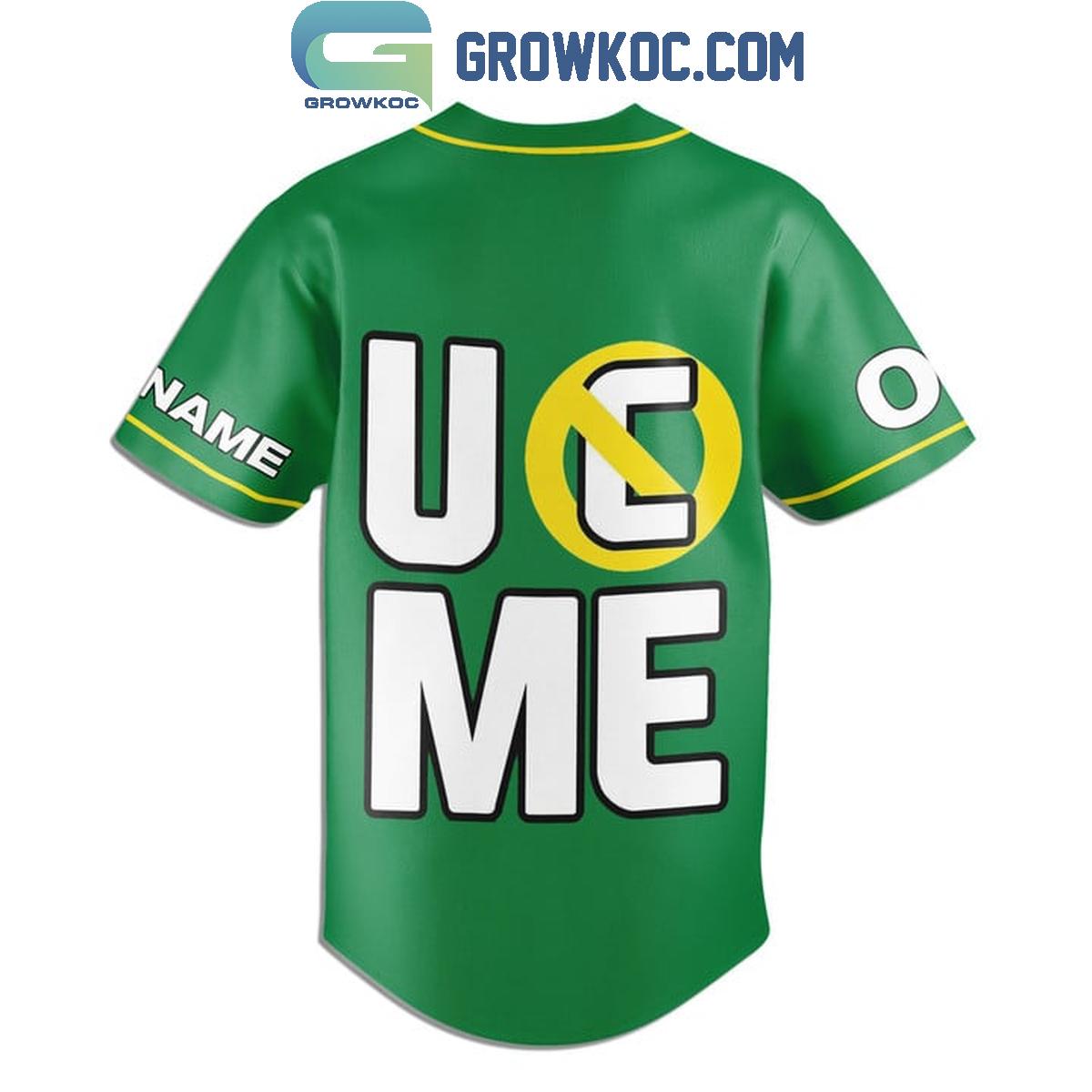 John Cena Respect Earn It Never Give Up Personalized Baseball Jersey