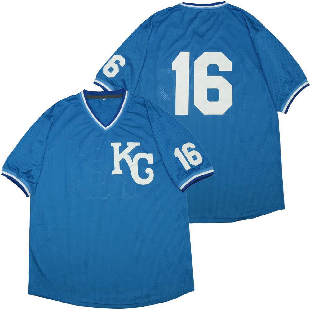 Kansas City Royals #16 Bo Jackson Royals 16KC Blue BP Edition Retro Style 2