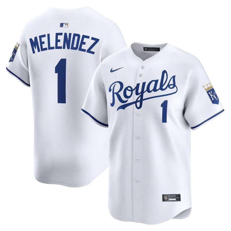Kansas City Royals #1 MJ Melendez Alternate Limited Player Jersey - White