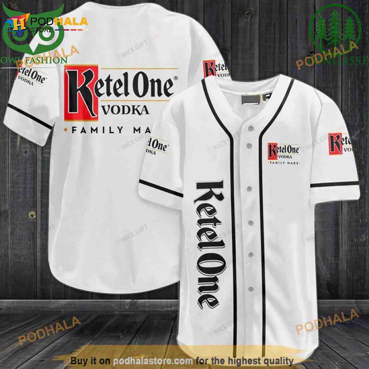 Ketel One 3D Baseball Jersey Shirt
