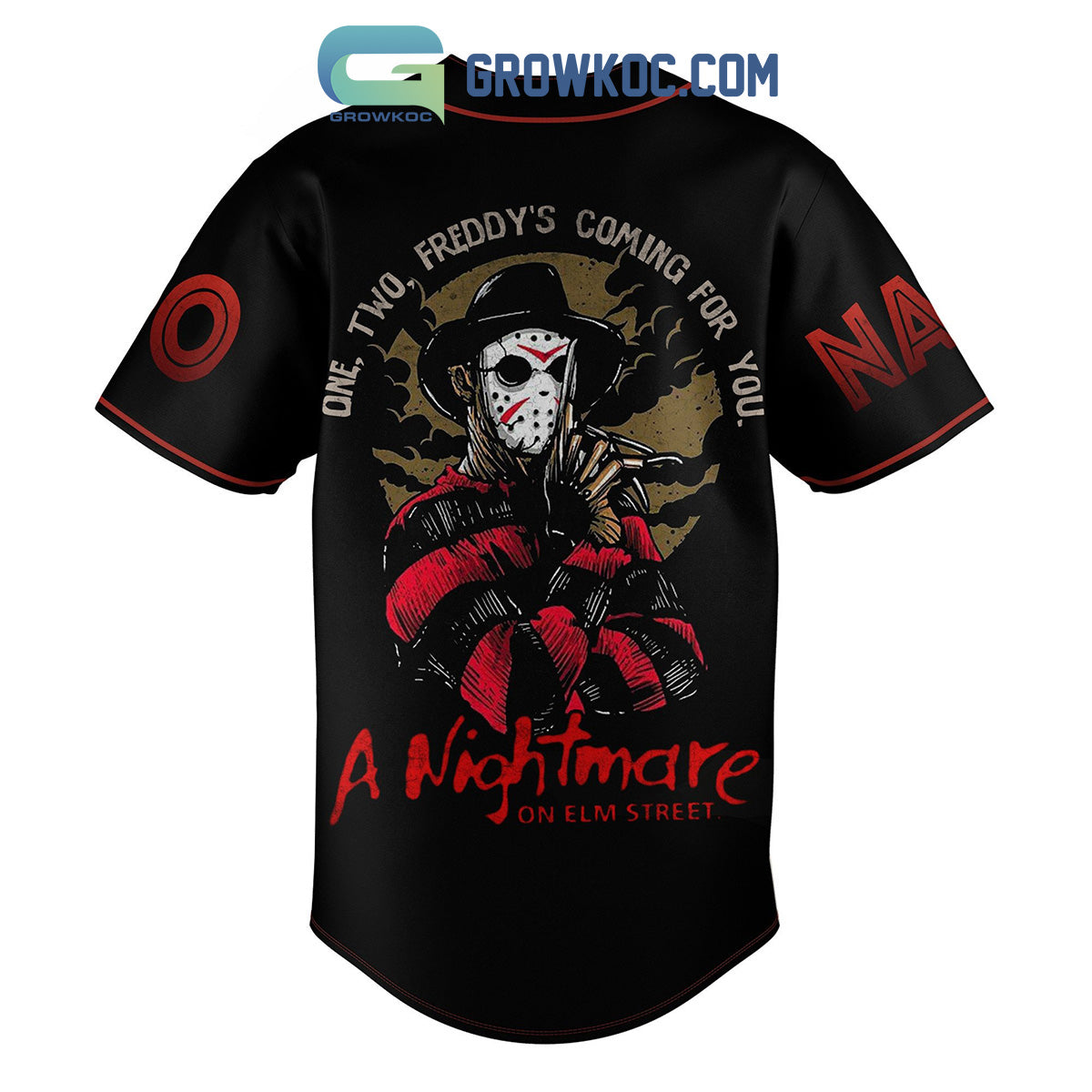 Krueger’s World In Dreams You’re Mine A Nightmare On Elm Street Personalized Baseball Jersey