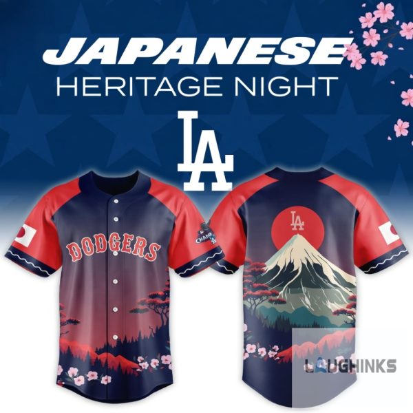 La Dodgers Japanese Heritage Night April 27 2026 Baseball Jersey Shirt Giveaway