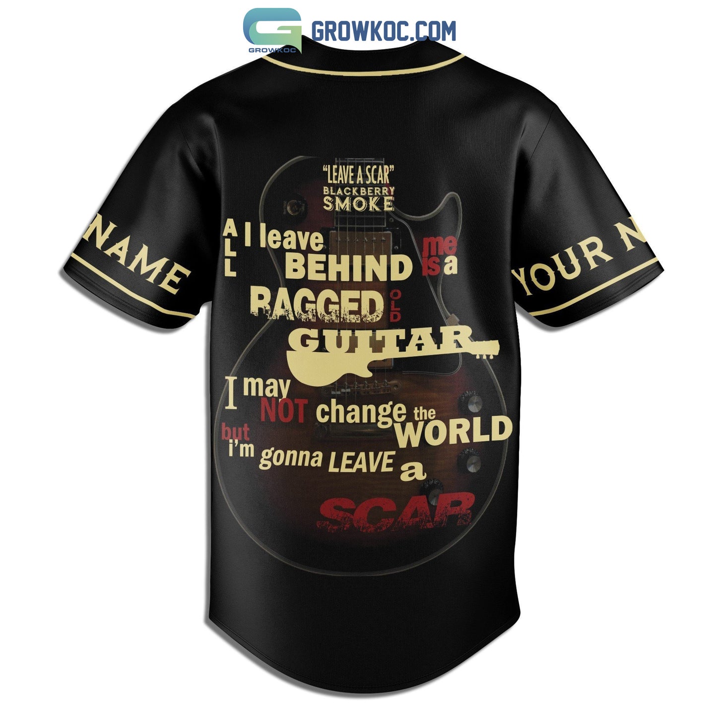 Leave A Scar Blackberry Smoke Personalized Baseball Jersey