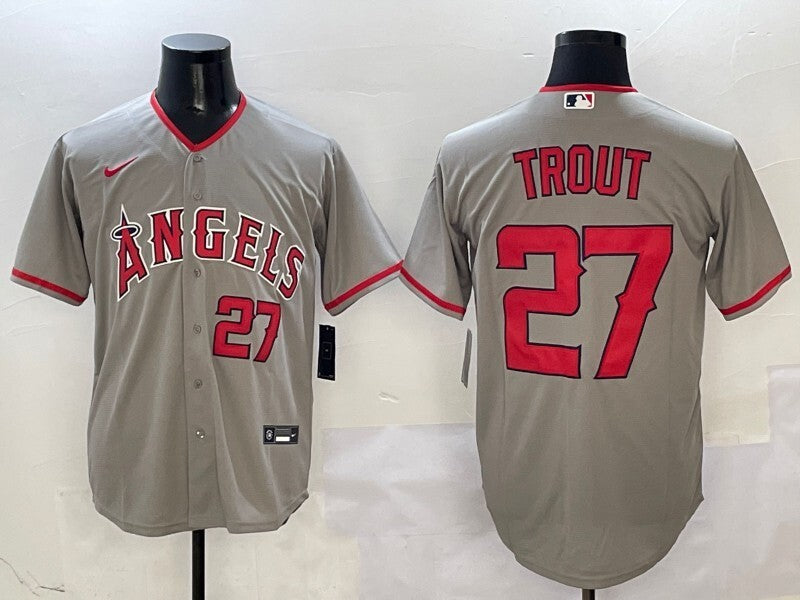 Los Angeles Angels #27 Mike Trout Angels Adult Style 1