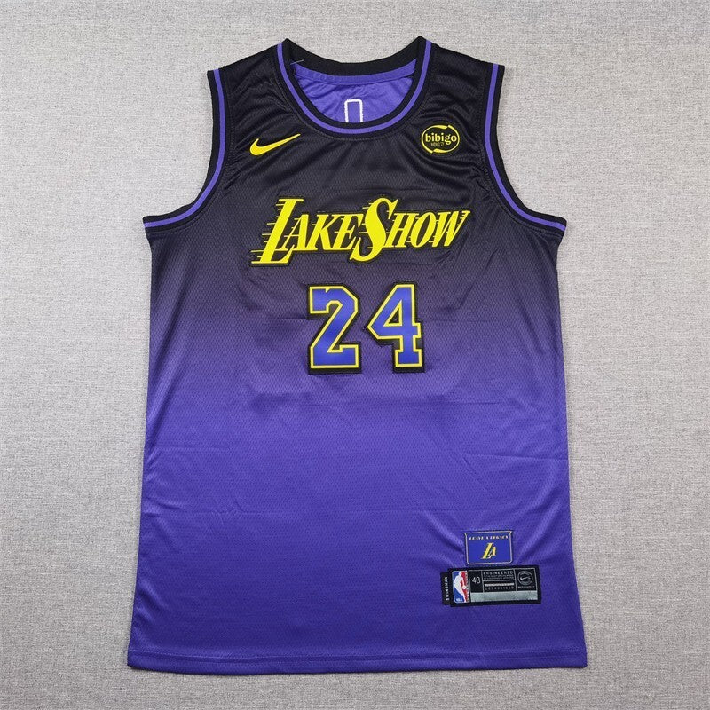 Los Angeles Lakers #24 Kobe Bryant Lakers 24 New Purple City s-xxl Style 2